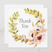 Hochzeit oder Dusche Vielen Dank Karten (Vorne/Hinten)