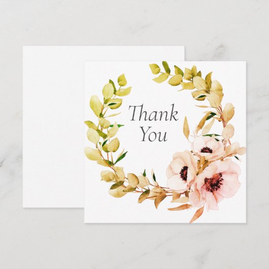 Hochzeit oder Dusche Vielen Dank Karten (Vorne/Hinten)