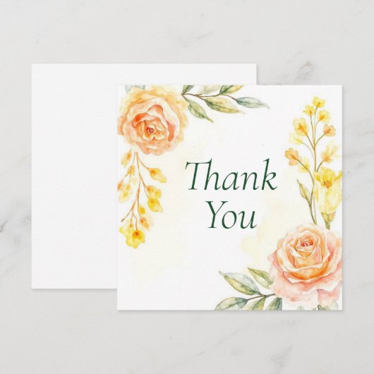 Hochzeit oder Dusche Vielen Dank Karten (Vorne/Hinten)