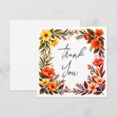 Hochzeit oder Dusche Vielen Dank Karten (Vorne/Hinten)