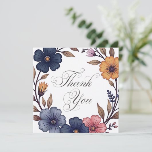 Hochzeit oder Dusche Vielen Dank Karten (Stehend Vorderseite)