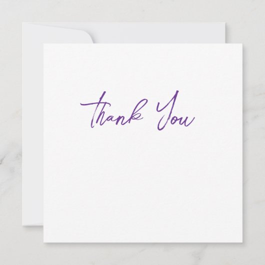 Hochzeit oder Dusche Vielen Dank Karten (Rückseite)