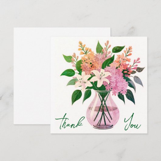 Hochzeit oder Dusche Vielen Dank Karten (Vorne/Hinten)