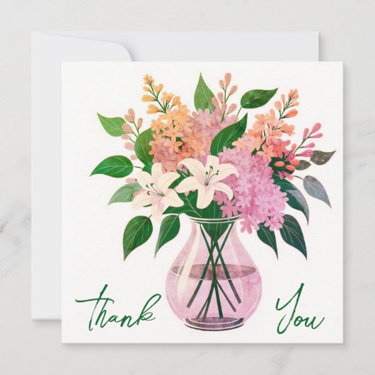 Hochzeit oder Dusche Vielen Dank Karten (Vorderseite)