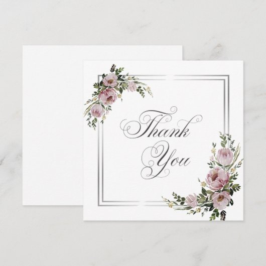 Hochzeit oder Dusche Vielen Dank Karten (Vorne/Hinten)