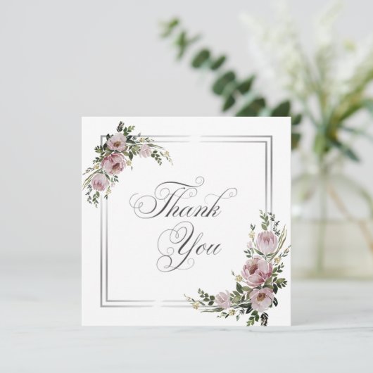 Hochzeit oder Dusche Vielen Dank Karten (Stehend Vorderseite)