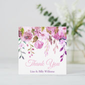 Hochzeit oder Dusche Vielen Dank Karten personalis (Stehend Vorderseite)