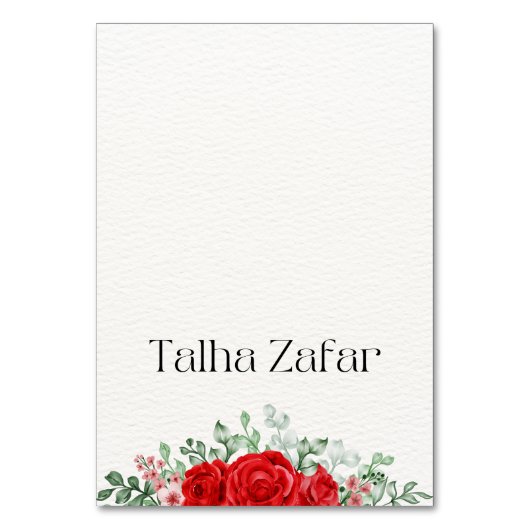 Hochzeit- oder Geburtstagsfeiern Tischnummer (Vorderseite)