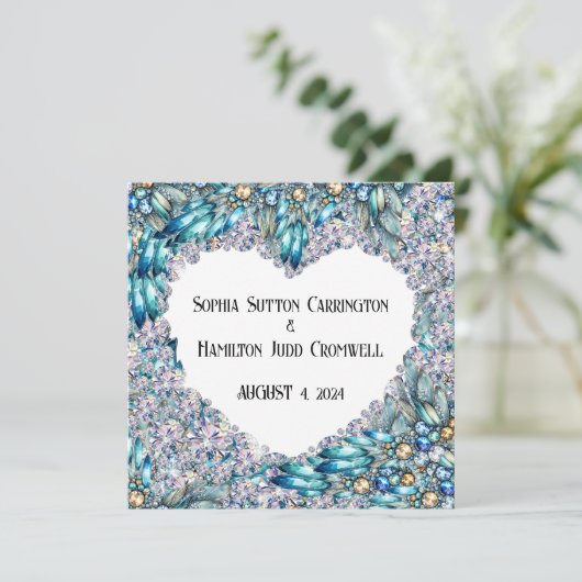 Hochzeit oder irgendein Besondere Anlass Einladung (Stehend Vorderseite)