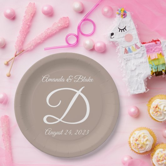 Hochzeit oder Jahrestag Pappteller (Party)