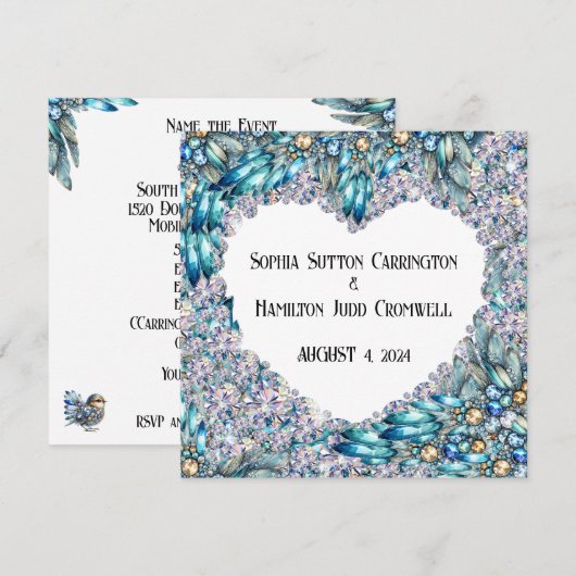 Hochzeit ODER Jeder besondere Anlass Einladung (Vorne/Hinten)