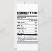 Hochzeit oder Jubiläum Süßes Funny Nutrition Label (Vorderseite)