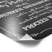 Hochzeit oder Party auf einem offenen Bar Fotodruck (Ecke)