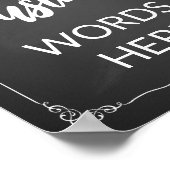 Hochzeit oder Party-Sign machen Ihre eigenen Wünsc Poster (Ecke)