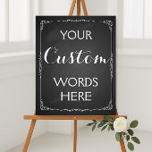 Hochzeit oder Party-Sign machen Ihre eigenen Wünsc Poster