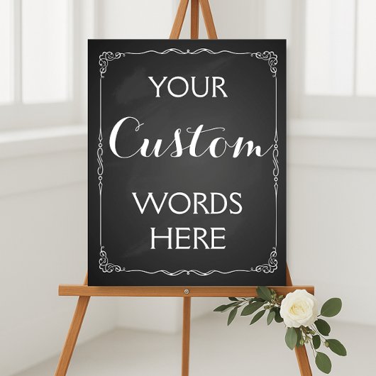 Hochzeit oder Party-Sign machen Ihre eigenen Wünsc Poster