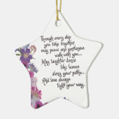 Hochzeit oder Verlobungs-Geschenk Keramikornament (Links)