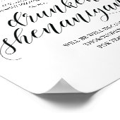 Hochzeit Offene Bar, betrunkene Shenanigans unters Poster (Ecke)