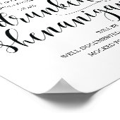 Hochzeit Offene Bar, betrunkene Shenanigans unters Poster (Ecke)