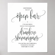 Hochzeit Offene Bar, betrunkene Shenanigans unters