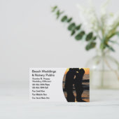 Hochzeit Officiant Visitenkarten Visitenkarte (Stehend Vorderseite)