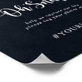 Hochzeit Oh schlucken rustikale String-Lichter Zei Poster (Ecke)