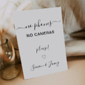 Hochzeit ohne Geräte Zeichen, keine Telefone ohne Einladung