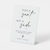 Hochzeit ohne zugewiesene Sitzplätze, überall unte Sockelschild (Vorderseite)