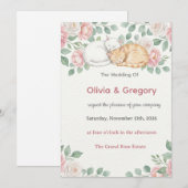 Hochzeit Olivia & Gregory Einladung (Vorne/Hinten)