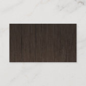 Hochzeit online UAWG Rustic Wood Wedding Begleitkarte (Rückseite)