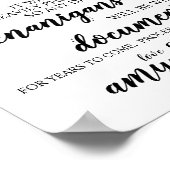 Hochzeit Open Bar Funny Drunken Shenanigans Unters Poster (Ecke)