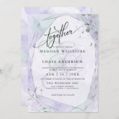 HOCHZEIT | Pale Lilac Seafoam Green Silver Jaspé (Vorne/Hinten)