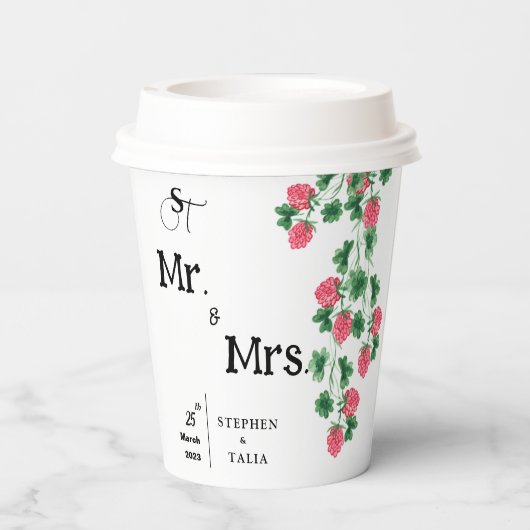 Hochzeit Pappbecher (Rückseite)