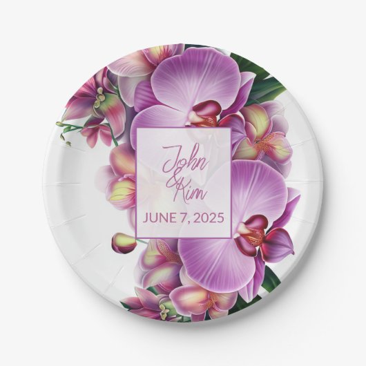 Hochzeit Pappteller (Vorderseite)