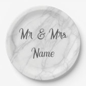 Hochzeit Pappteller (Vorderseite)