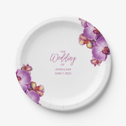 Hochzeit Pappteller (Vorderseite)