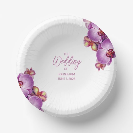 Hochzeit Pappteller (Vorderseite)