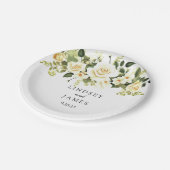 Hochzeit Pappteller (Schrägansicht)