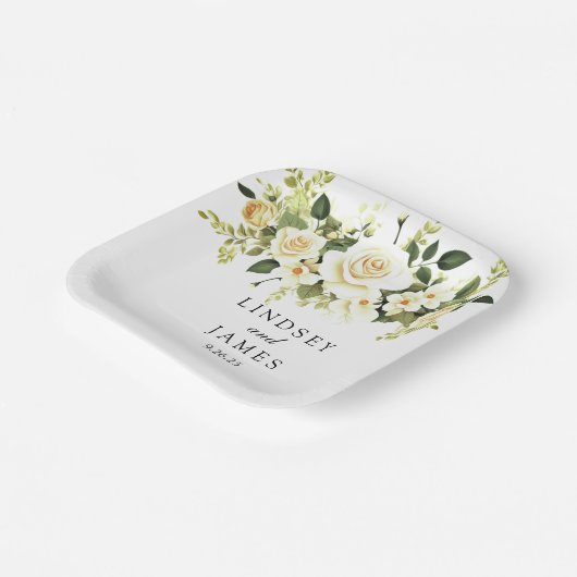 Hochzeit Pappteller (Gewinkelt)