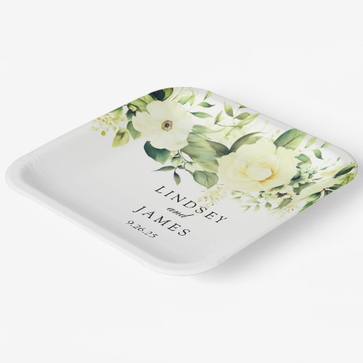 Hochzeit Pappteller (Gewinkelt)