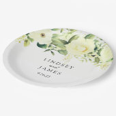 Hochzeit Pappteller (Schrägansicht)