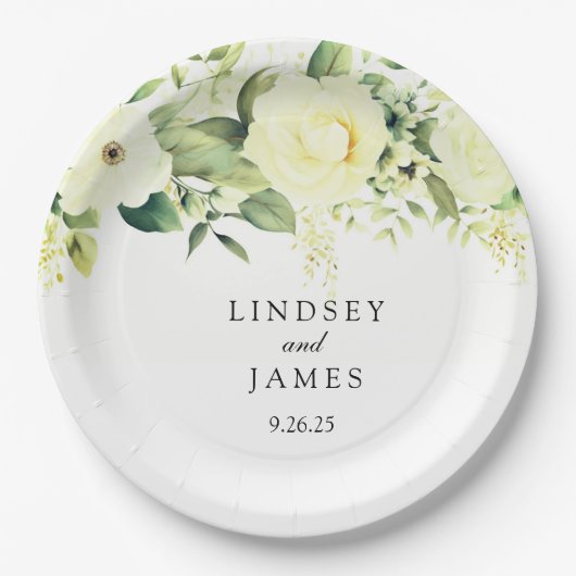 Hochzeit Pappteller (Vorderseite)