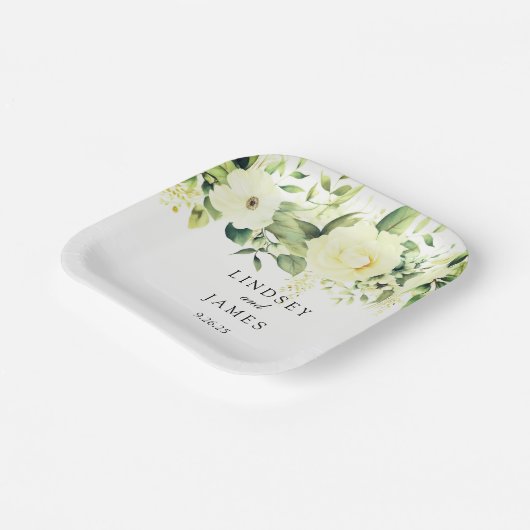 Hochzeit Pappteller (Gewinkelt)