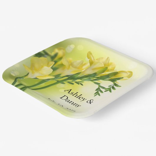 Hochzeit Pappteller (Gewinkelt)