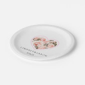 Hochzeit Pappteller (Schrägansicht)