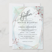 HOCHZEIT | Pastel Dusty Blue Sage Jaspé (Vorderseite)
