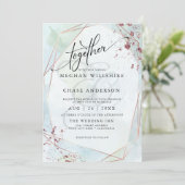 HOCHZEIT | Pastel Dusty Blue Sage Jaspé (Stehend Vorderseite)