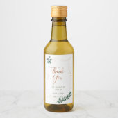 Hochzeit personalisieren Flasche Mini Wein Etikett (Vorderseite)