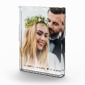Hochzeit Personalisiert Fotoblock (Rechts)
