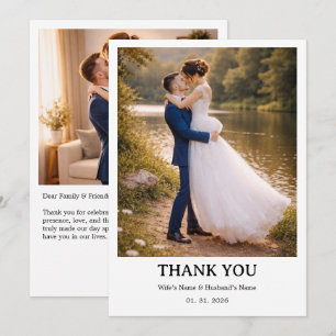 Hochzeit Personalisierte Karte   Einfaches Elegant